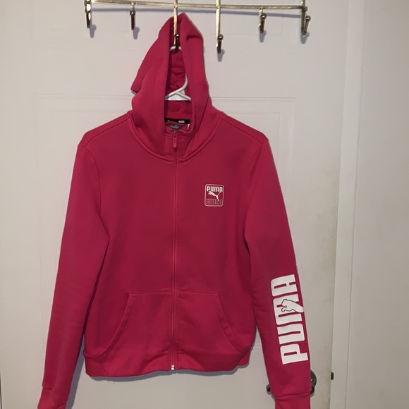 Puma very cute fleece inside extremely warm hoodie (size large) - Picture 4 of 4
